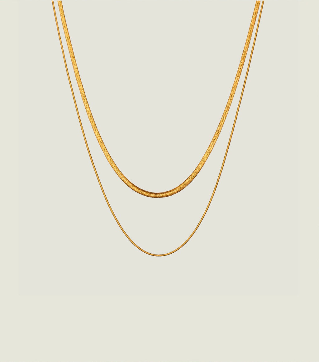 Double Snake Halskette