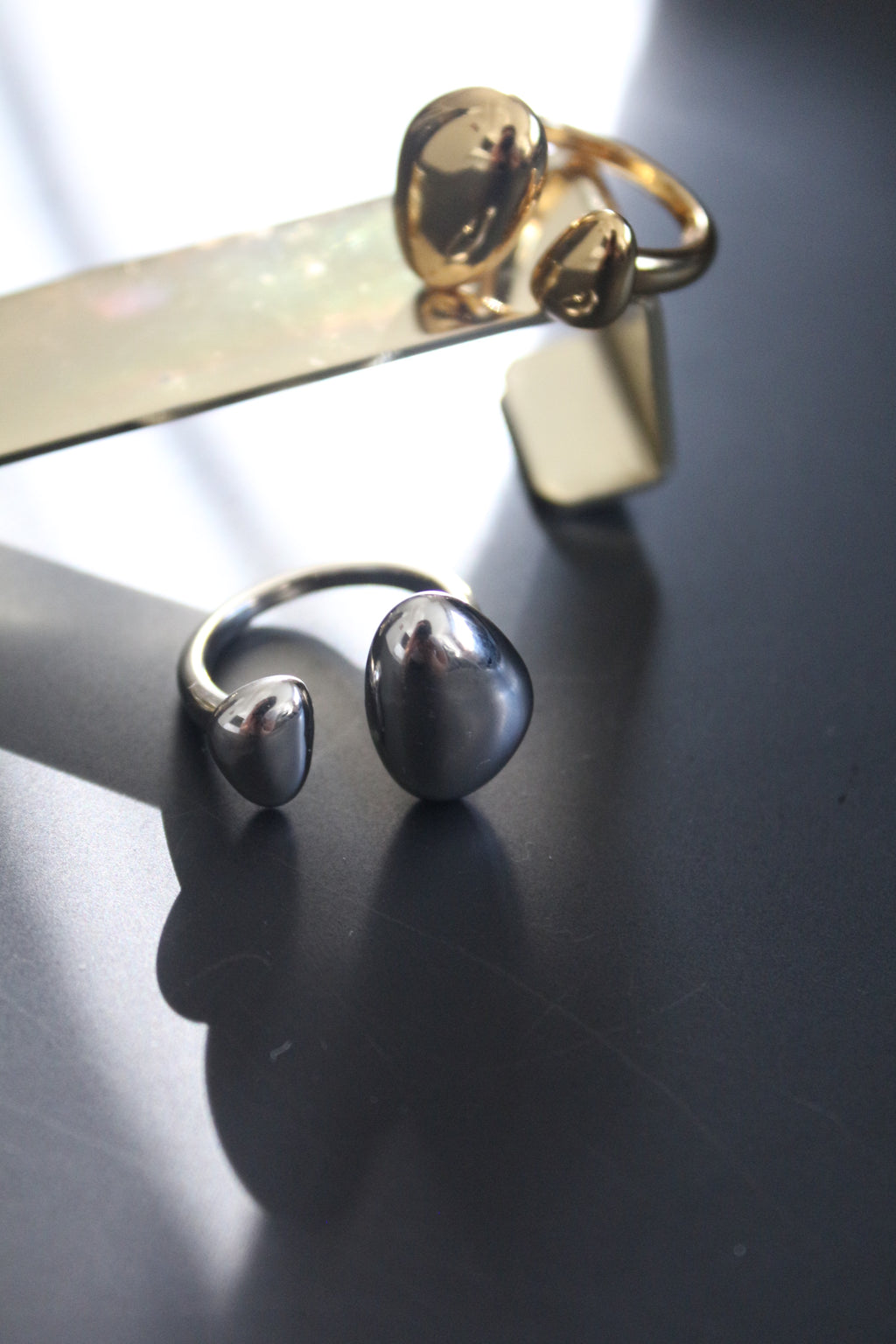 Egg Twin Ring - Silber