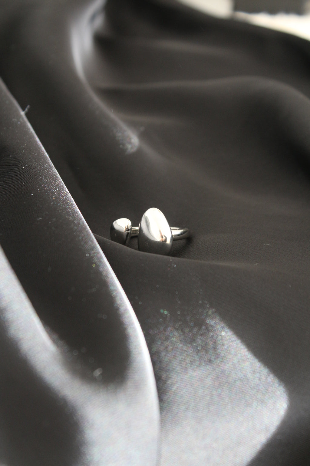 Egg Twin Ring - Silber